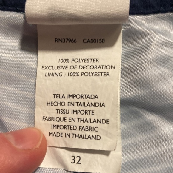 Mens Nike Navy Blue & Blue Horizontal Striped Swim Trunks in Size 32 [EXCELLENT] - Picture 5 of 5